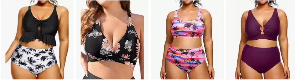 Plus Size Bikinis at Amazon