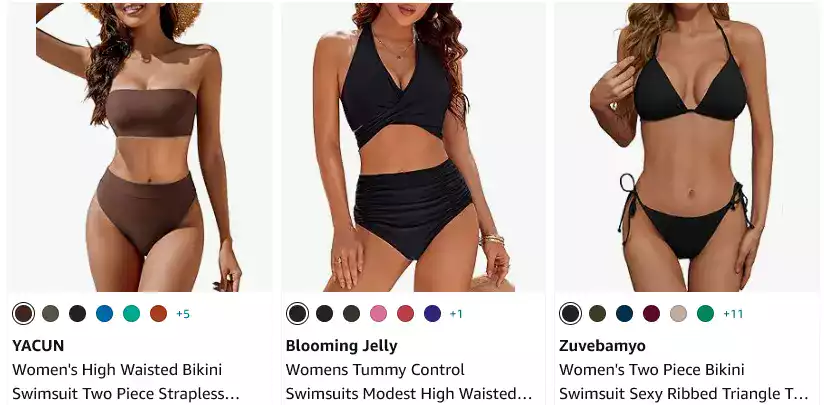 Bikini Shopping at Amazon
